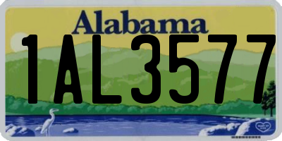 AL license plate 1AL3577