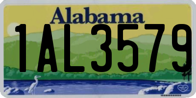 AL license plate 1AL3579
