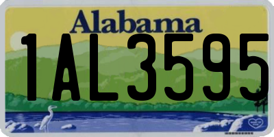 AL license plate 1AL3595