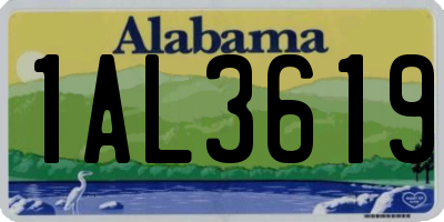 AL license plate 1AL3619