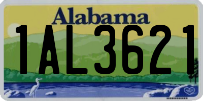 AL license plate 1AL3621