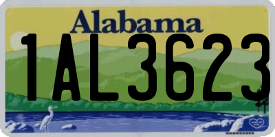 AL license plate 1AL3623