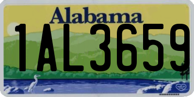 AL license plate 1AL3659
