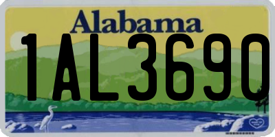AL license plate 1AL3690