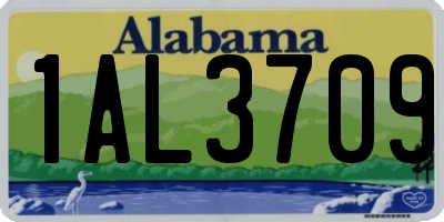 AL license plate 1AL3709