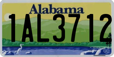 AL license plate 1AL3712