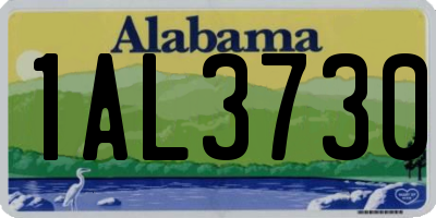 AL license plate 1AL3730