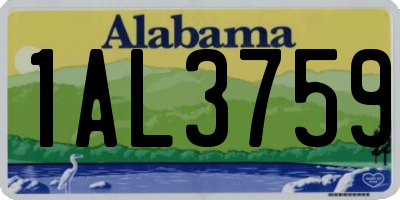 AL license plate 1AL3759