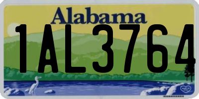 AL license plate 1AL3764