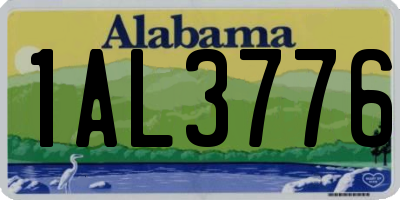 AL license plate 1AL3776