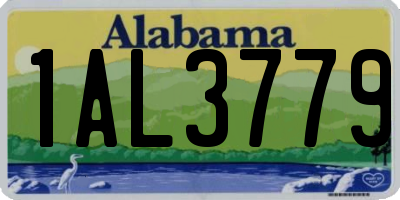 AL license plate 1AL3779