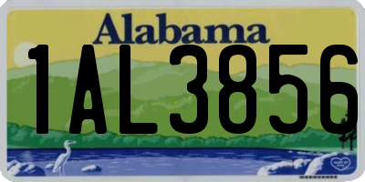 AL license plate 1AL3856