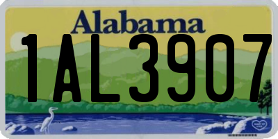 AL license plate 1AL3907
