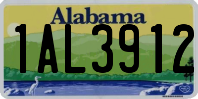 AL license plate 1AL3912