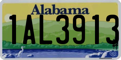 AL license plate 1AL3913