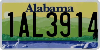 AL license plate 1AL3914