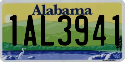 AL license plate 1AL3941