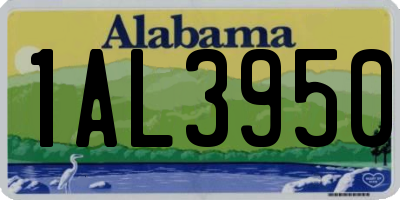 AL license plate 1AL3950