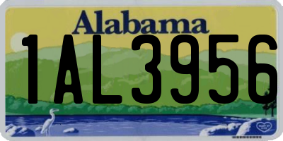 AL license plate 1AL3956