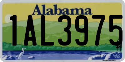 AL license plate 1AL3975