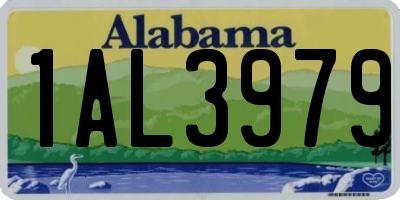 AL license plate 1AL3979