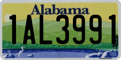 AL license plate 1AL3991