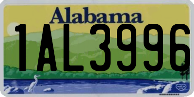 AL license plate 1AL3996