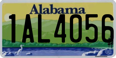 AL license plate 1AL4056