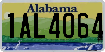 AL license plate 1AL4064