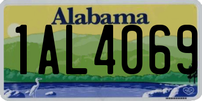 AL license plate 1AL4069