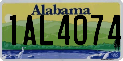 AL license plate 1AL4074