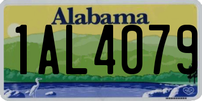 AL license plate 1AL4079