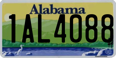 AL license plate 1AL4088