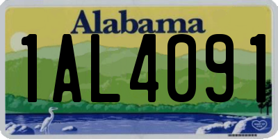AL license plate 1AL4091