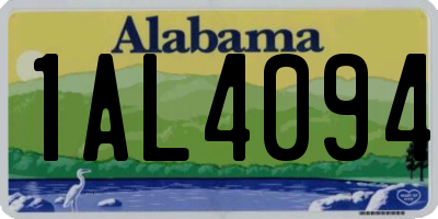 AL license plate 1AL4094