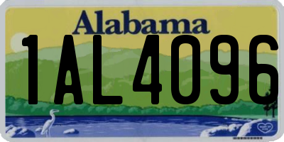 AL license plate 1AL4096