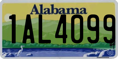 AL license plate 1AL4099
