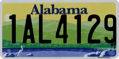 AL license plate 1AL4129