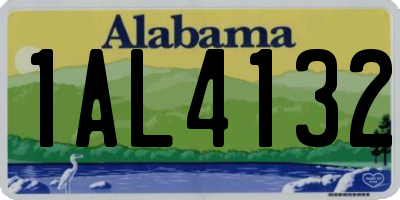 AL license plate 1AL4132