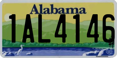 AL license plate 1AL4146