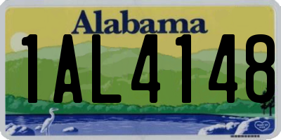 AL license plate 1AL4148