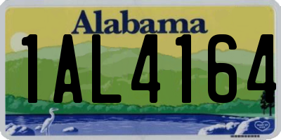 AL license plate 1AL4164