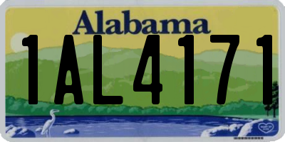 AL license plate 1AL4171