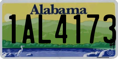 AL license plate 1AL4173