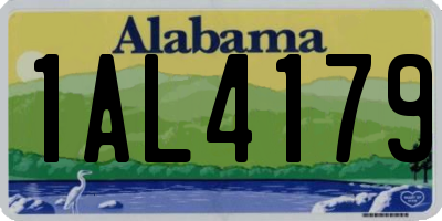 AL license plate 1AL4179