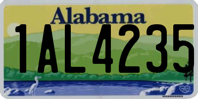 AL license plate 1AL4235
