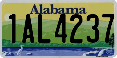 AL license plate 1AL4237