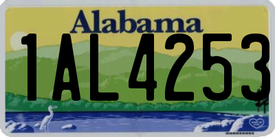 AL license plate 1AL4253