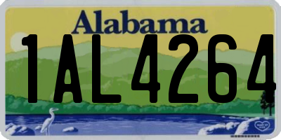 AL license plate 1AL4264