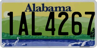 AL license plate 1AL4267